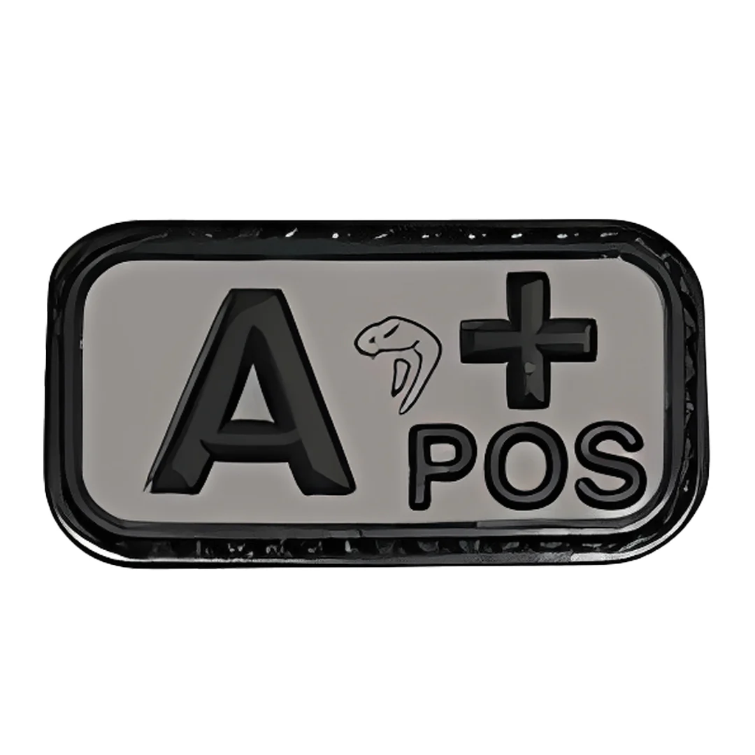 Viper A Positive Black Blood Group Patch