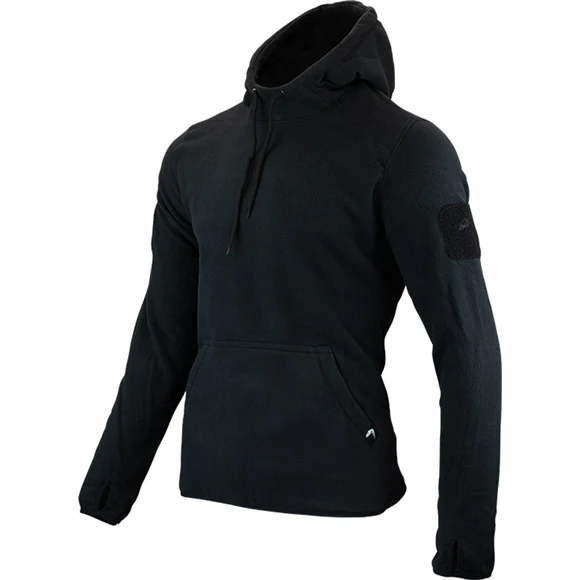 Viper Fleece Hoodie - Black - Image 3