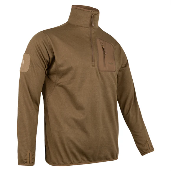 Viper Technical Mid Layer Fleece Top - Coyote - Image 4