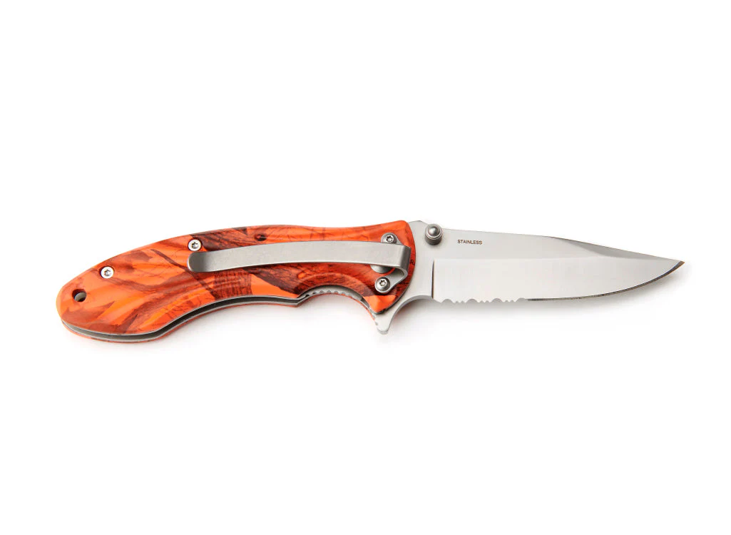 Whitby Orange Camo Lock Knife (2.75") - Image 2